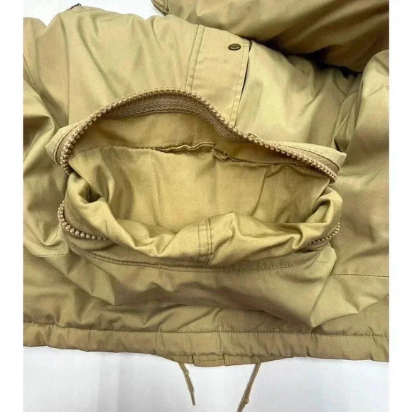 Sz 50 Vintage ZERO KING Arctic Fleece Wool Lambswool Hooded Parka Coat Jacket - Picture 6 of 9